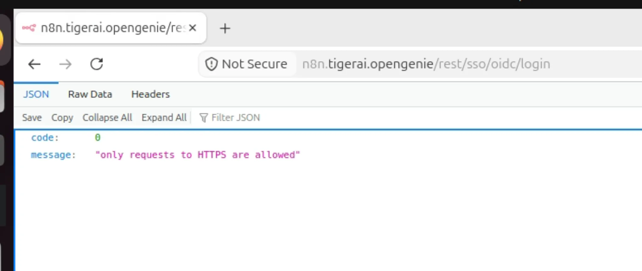HTTPS-only error