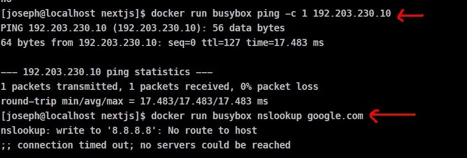 docker dns