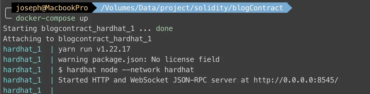 docker first run