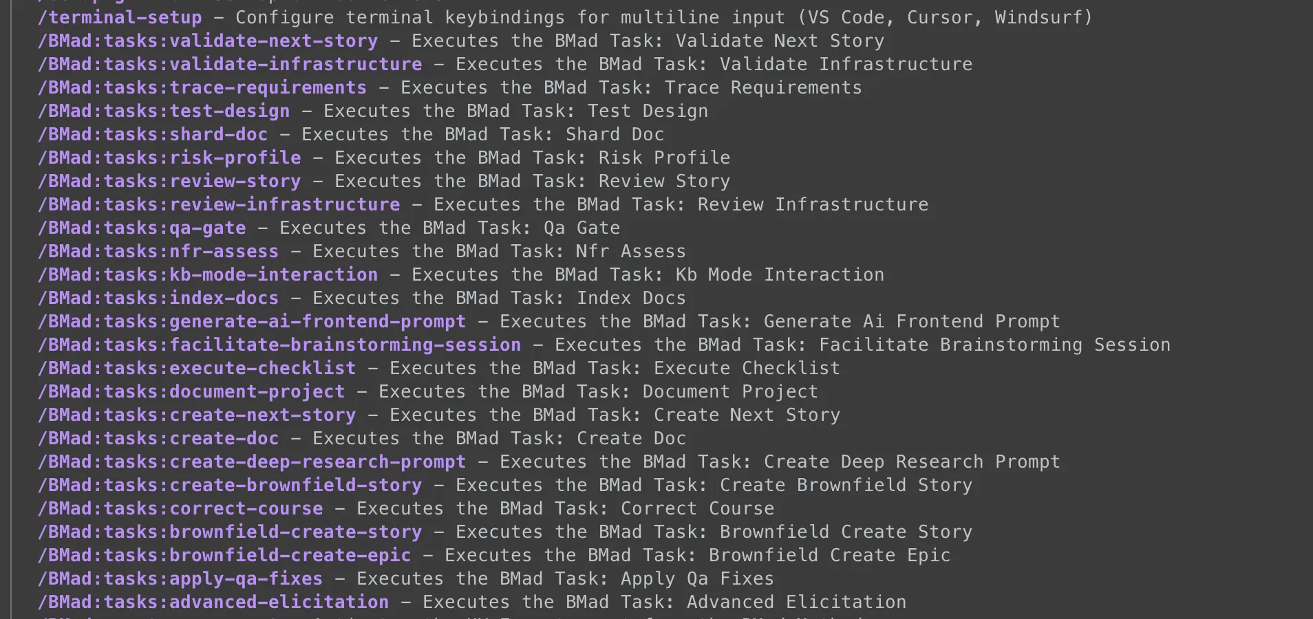 tasks