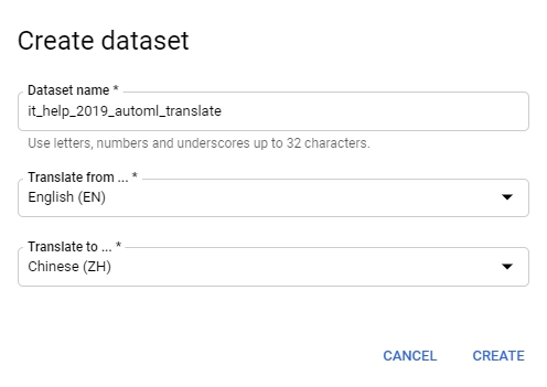 create dataset