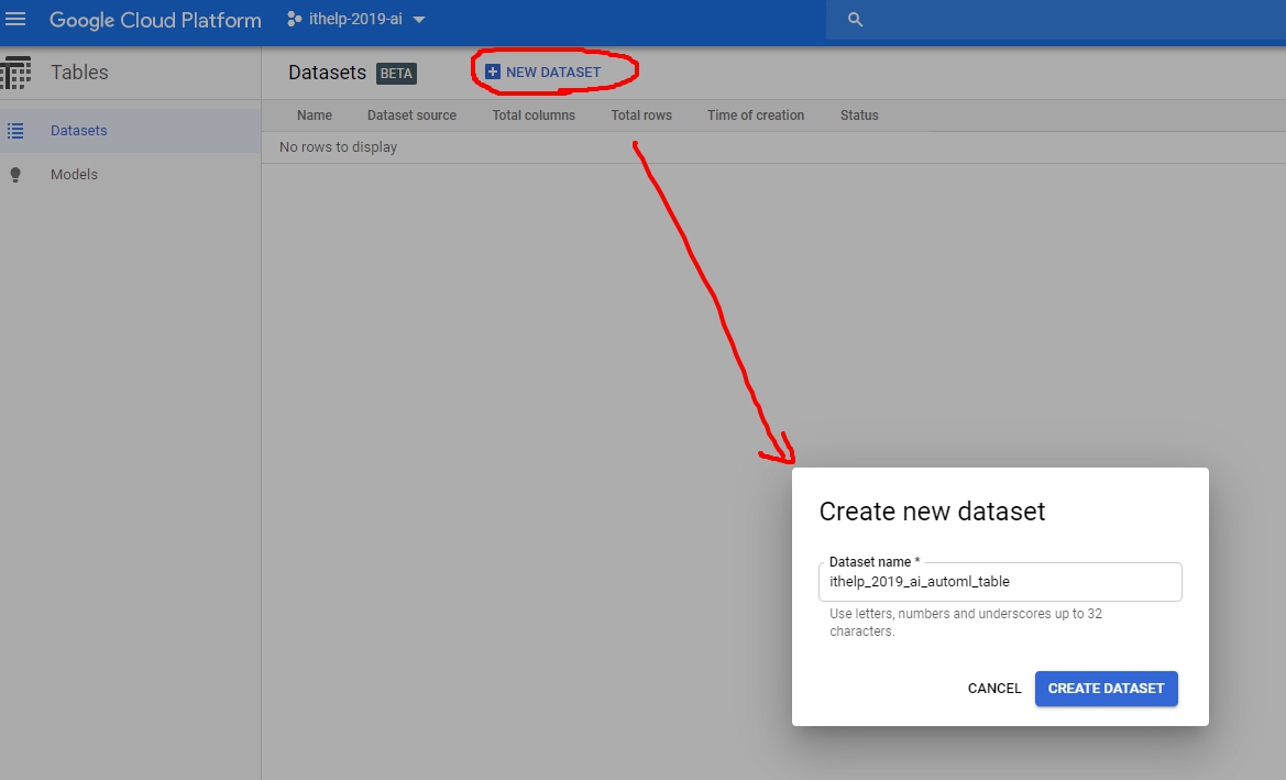 create dataset